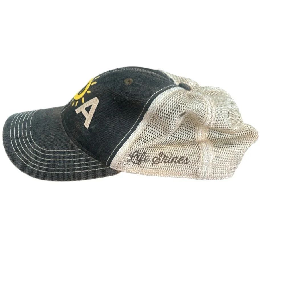 3OA Life Shines Legacy Mesh Trucker Snapback Hat Cap Sun Beach Men Women Gray